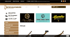 Desktop Screenshot of jamonpurobellota.com